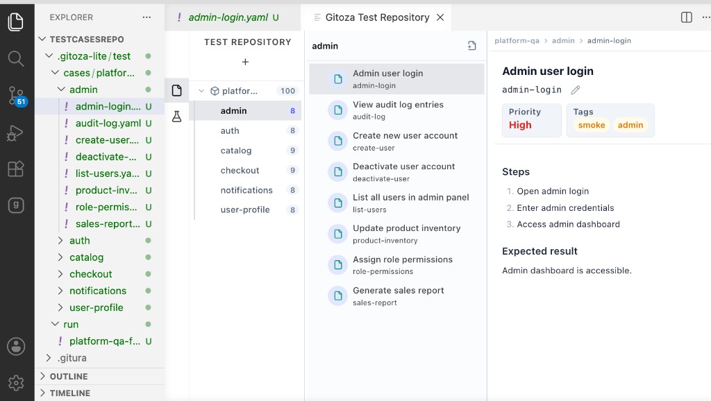 Test Repository UI