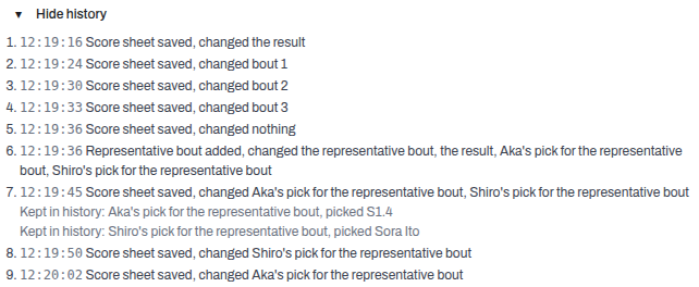 History names the picks