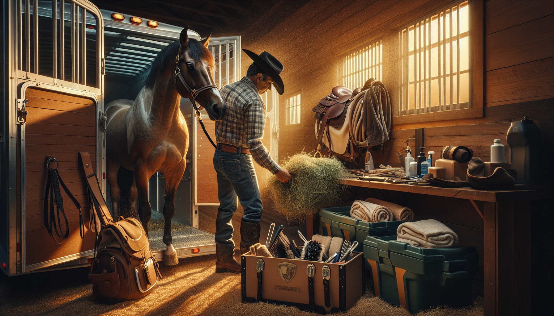 feeding horse during trailer travel - step-by-step guide for horse owners