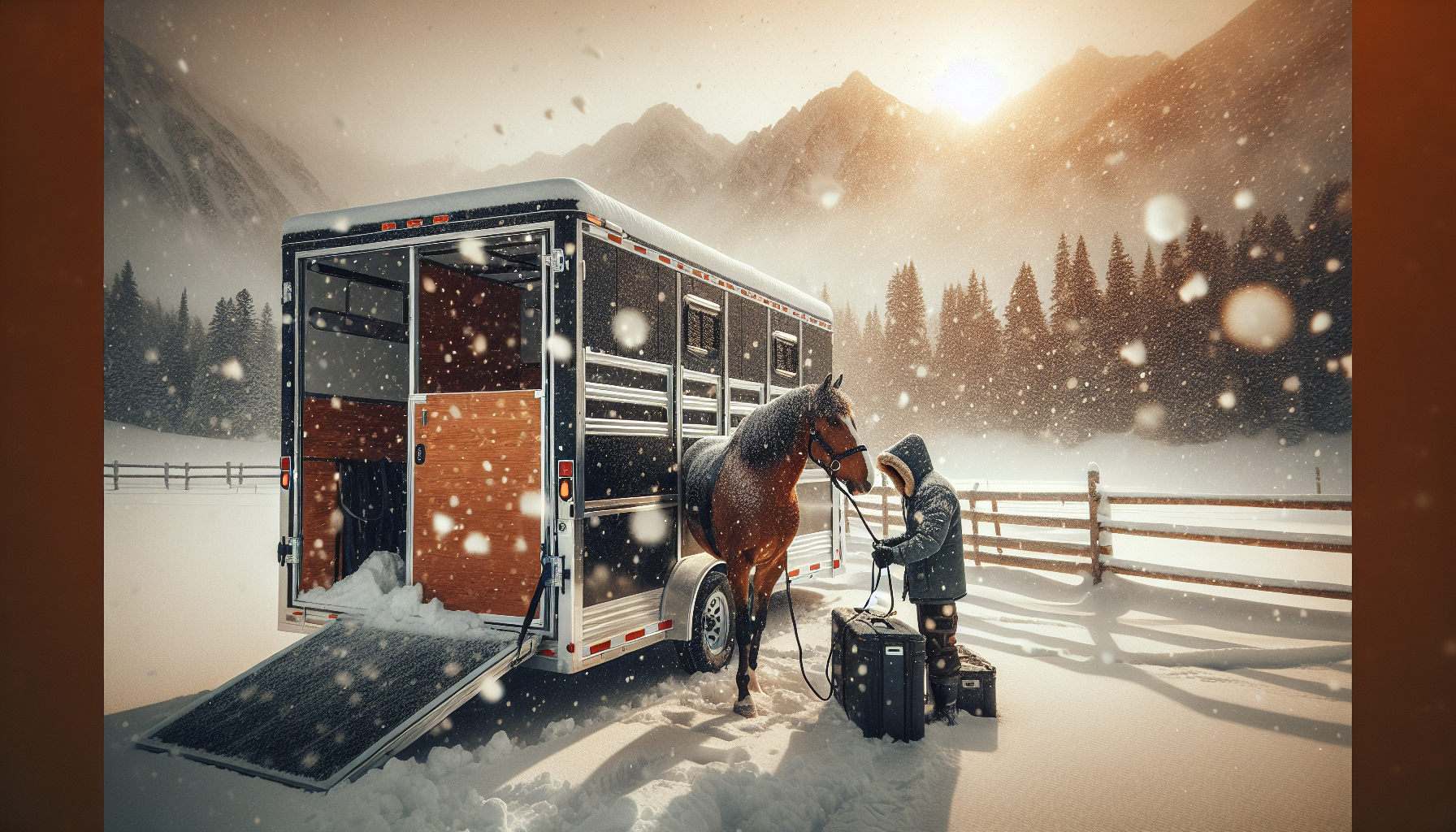 winter horse trailering - step-by-step guide for horse owners