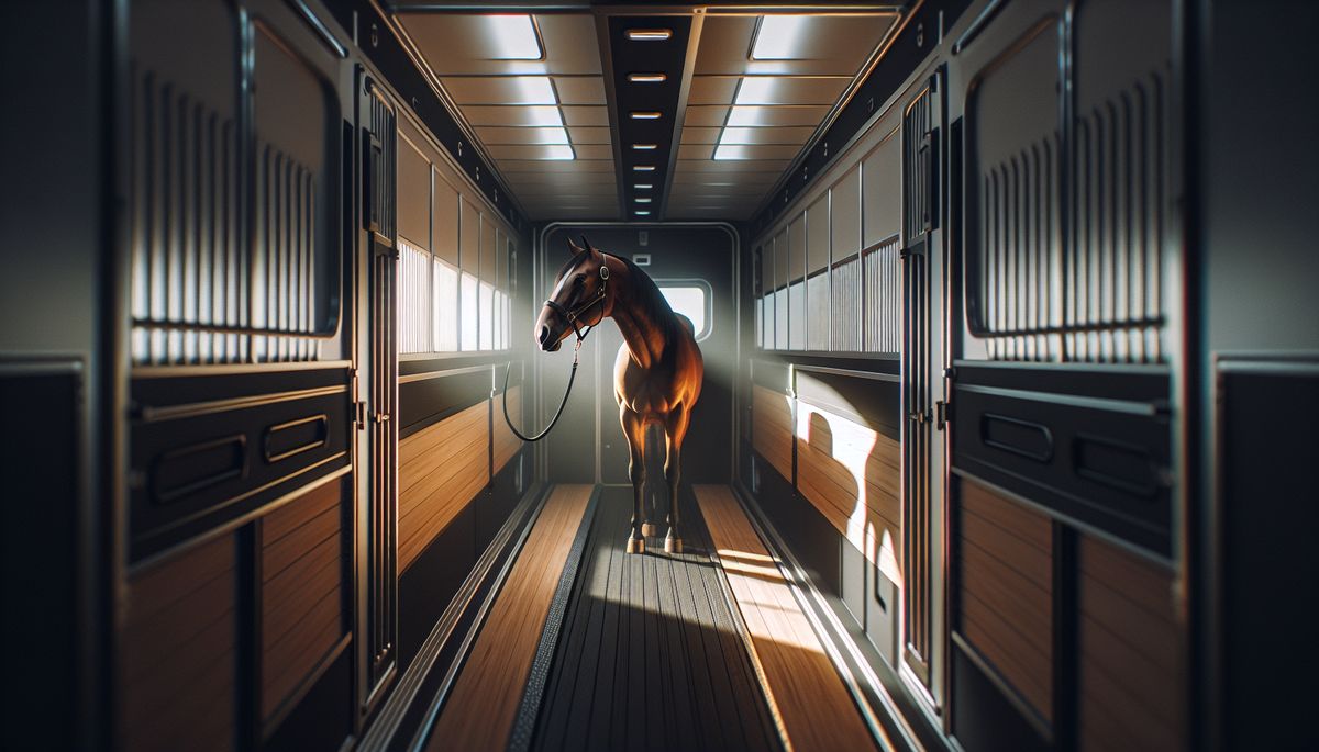 horse trailer scams fake listings - Horse safely transported in a quality trailer stall