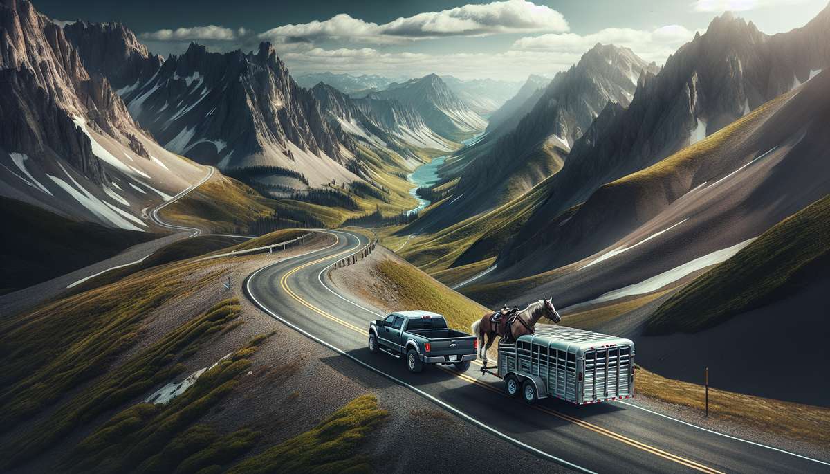 horse trailer laws by state - Safe horse trailer driving on mountain and rural roads