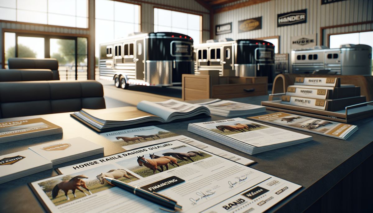 horse camping Montana - Horse trailer dealer office with financing options