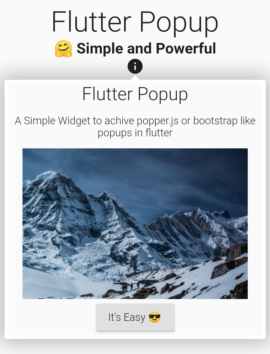 Flutter Popup