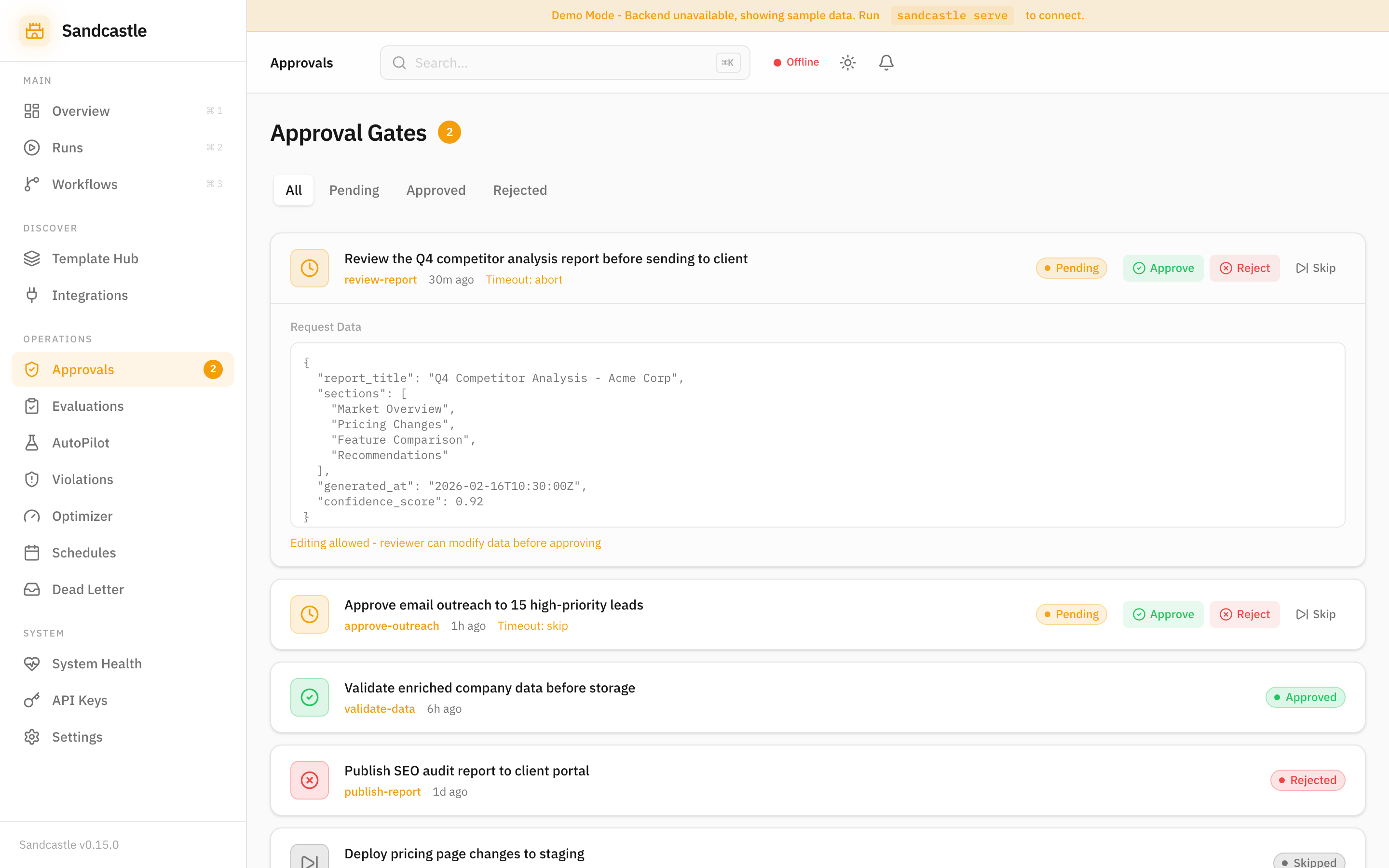 Approval Gate Detail