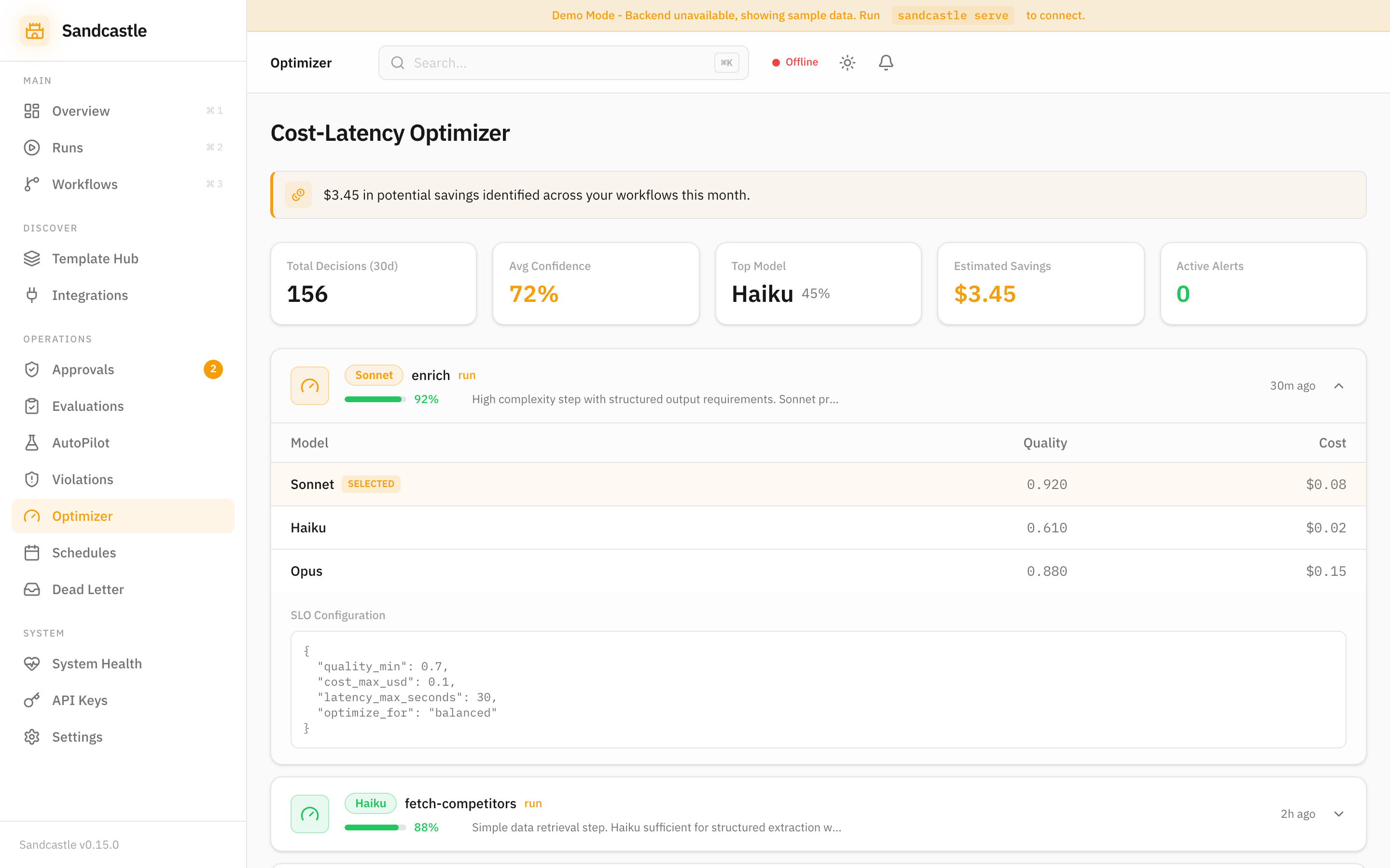 Optimizer Decision Detail