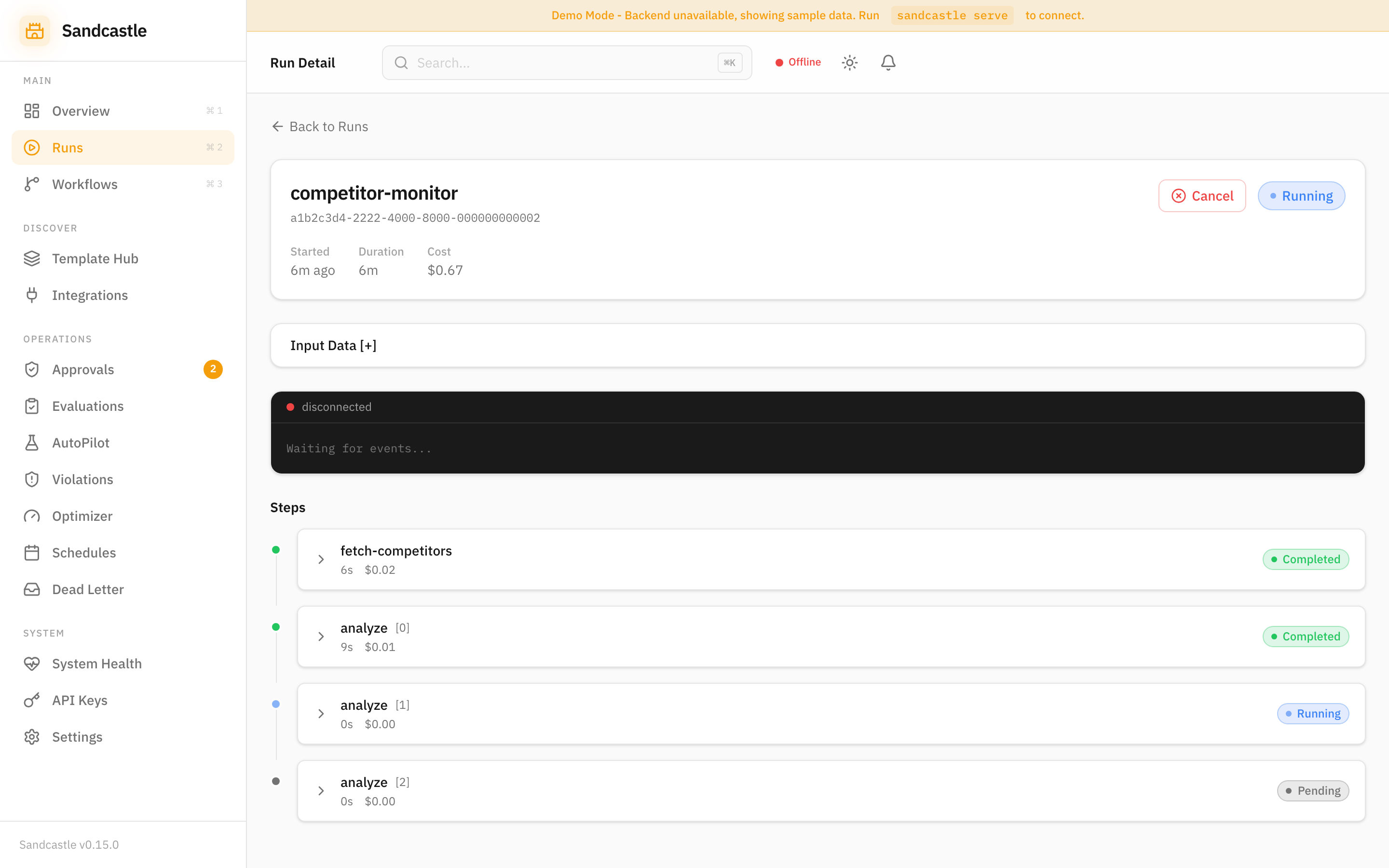Running Workflow with Parallel Steps