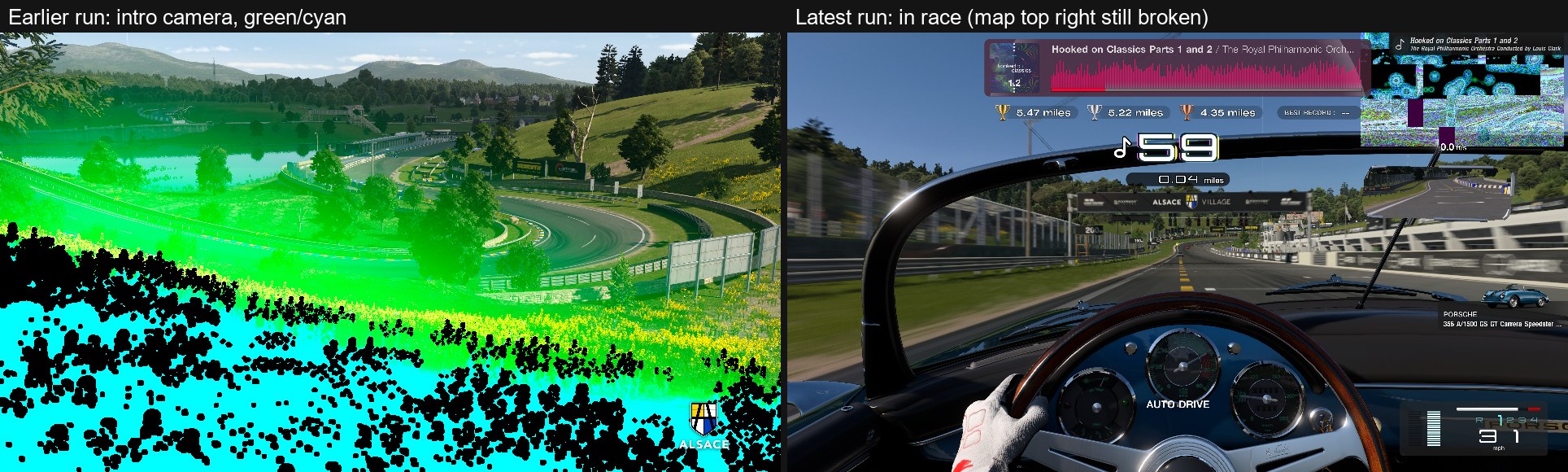Earlier run vs latest run
