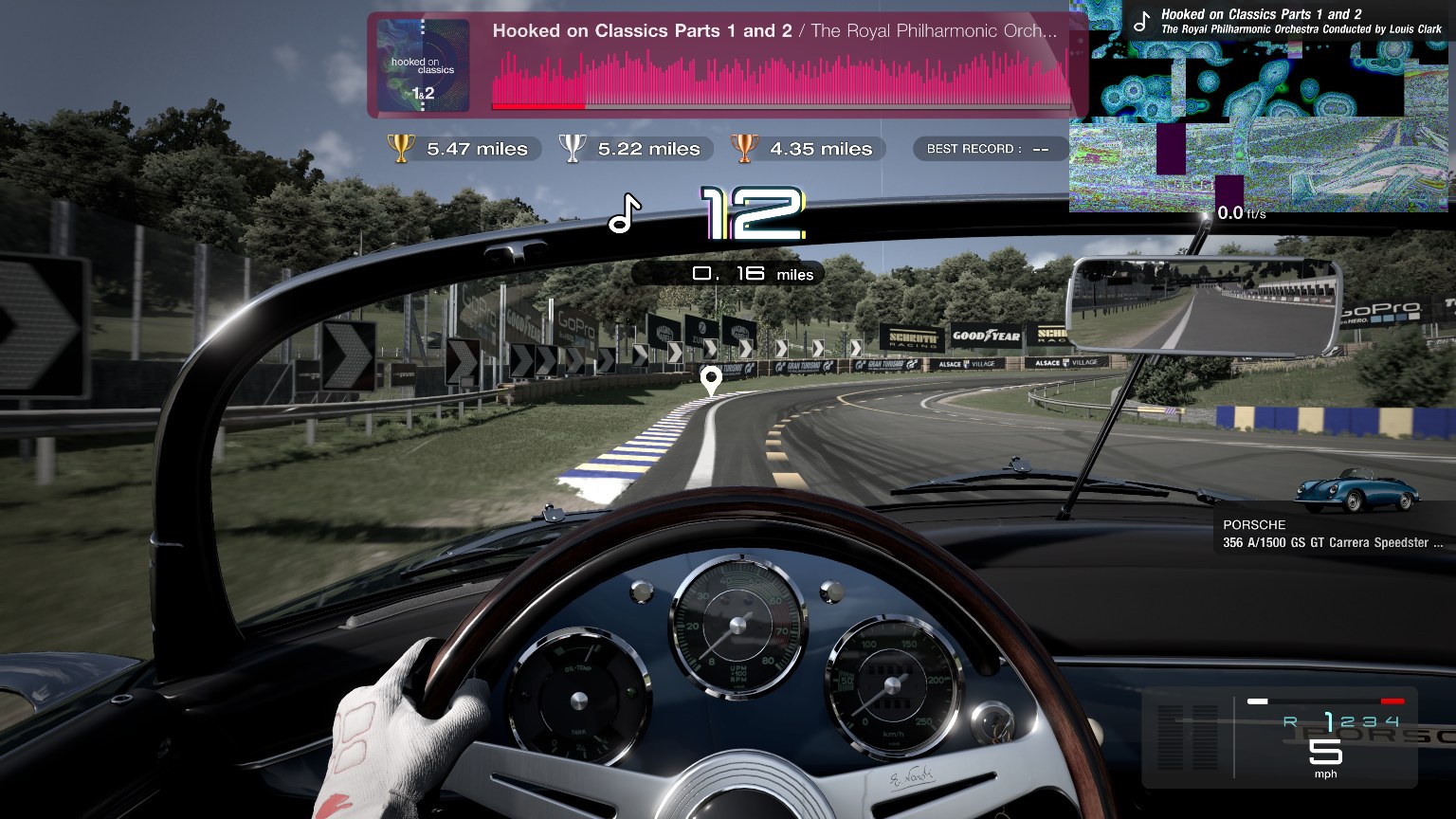 Mid-race, with today's changes