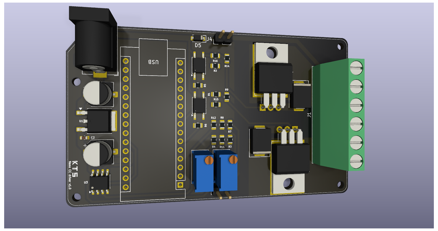 Arduino nano low side dc driver, from the project README