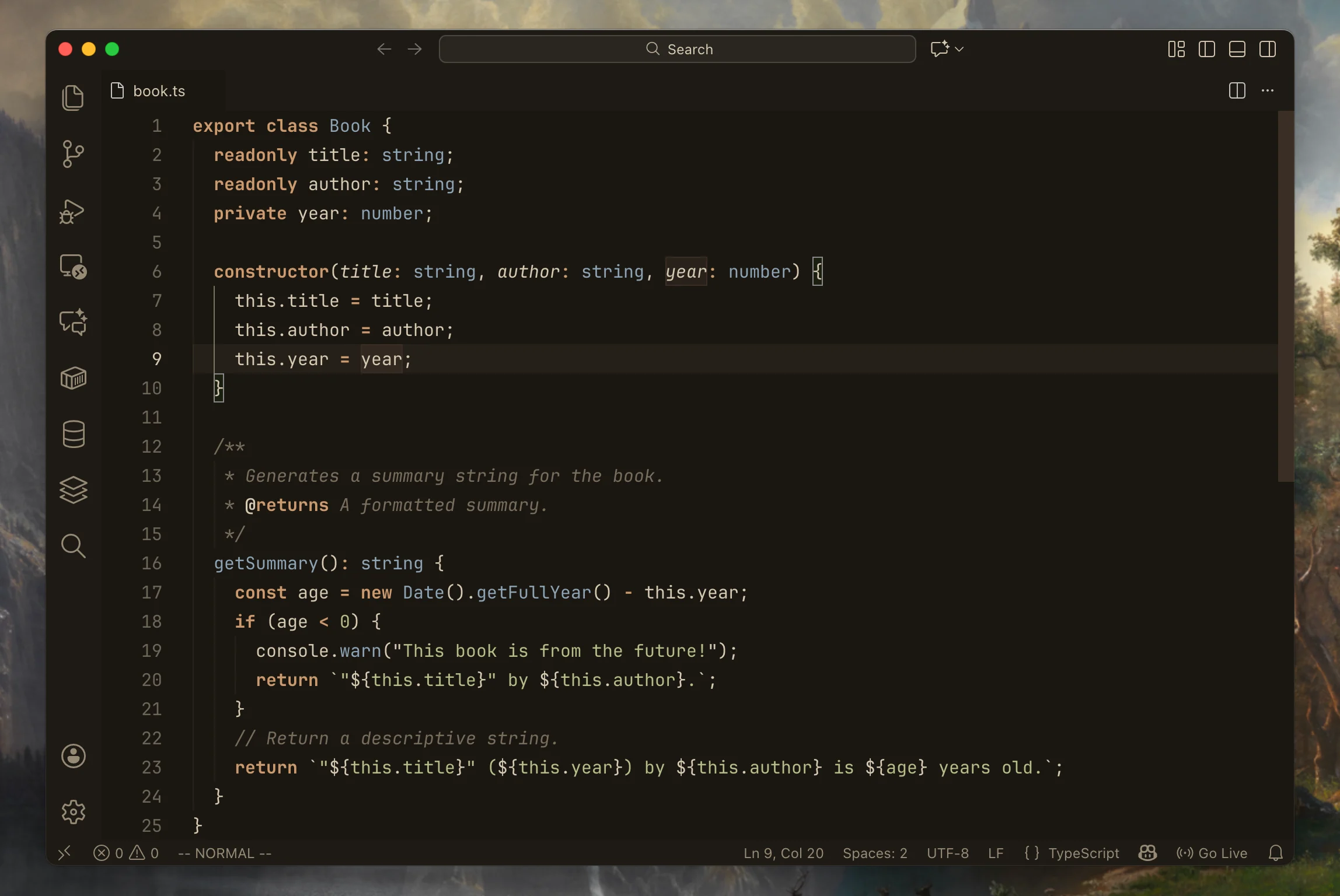 vscode dark