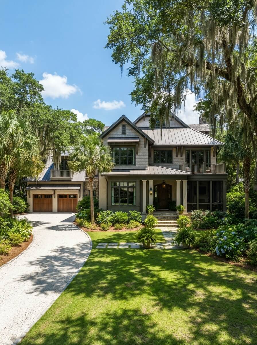 Illustration of a single family home in Bluffton, SC