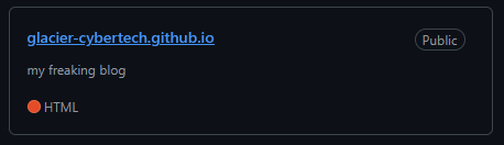 Screenshot of my Blog Repo