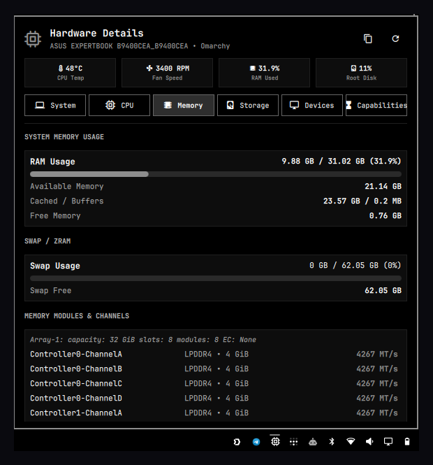 Hardware Details Preview