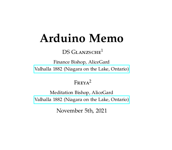 Arduino Memo book cover