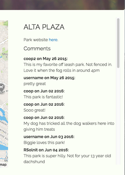 Bark Park park info