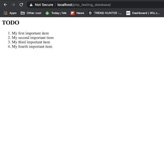 PHP file connected to MariaDB Data Table