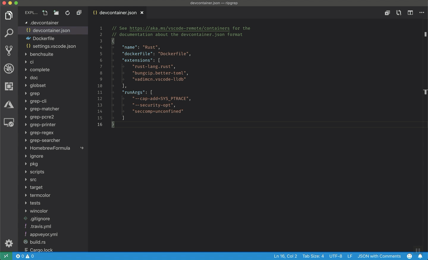 Launching the dev environment with Visual Studio Code