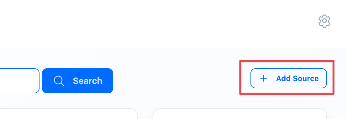 Add RSS source via web