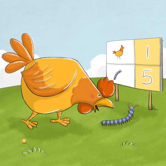 A chicken opening its beak wide to eat the millipede.