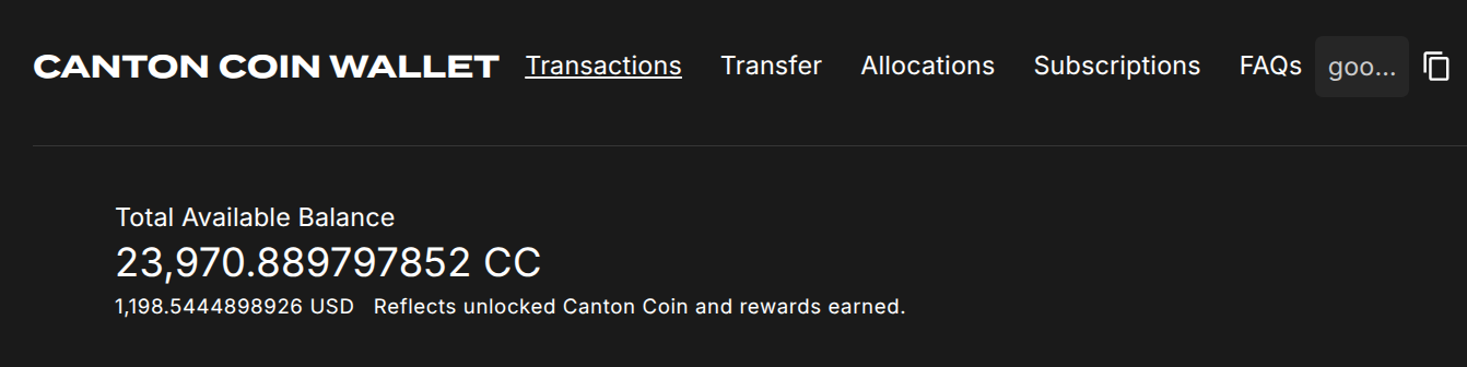 New fees display in splice wallet