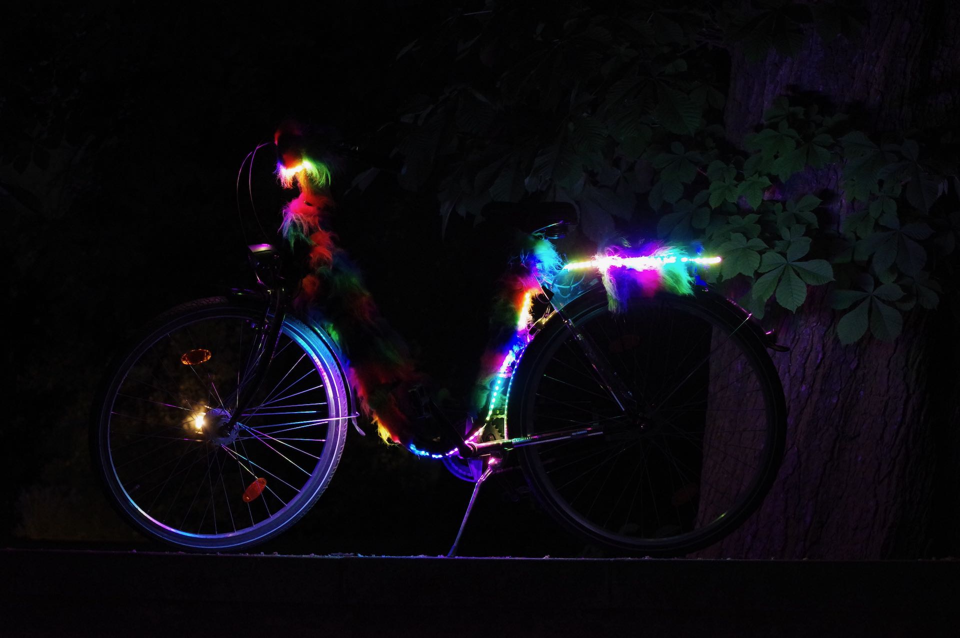 For example upgrade your bike with LEDs!