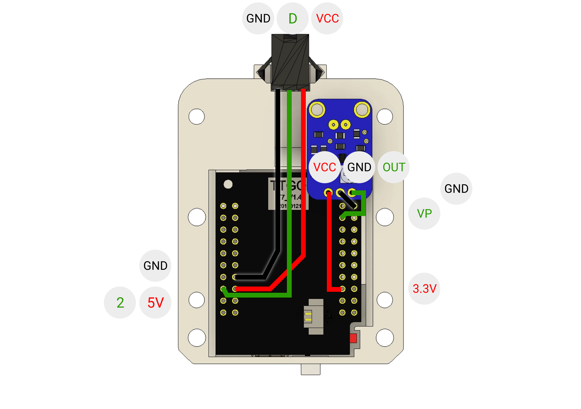 Solder all parts together