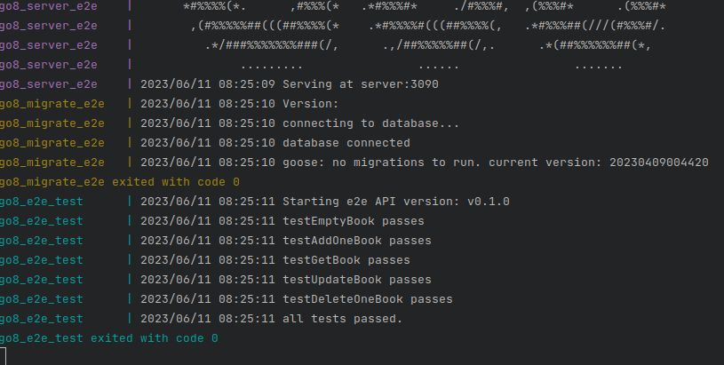 end to end test
