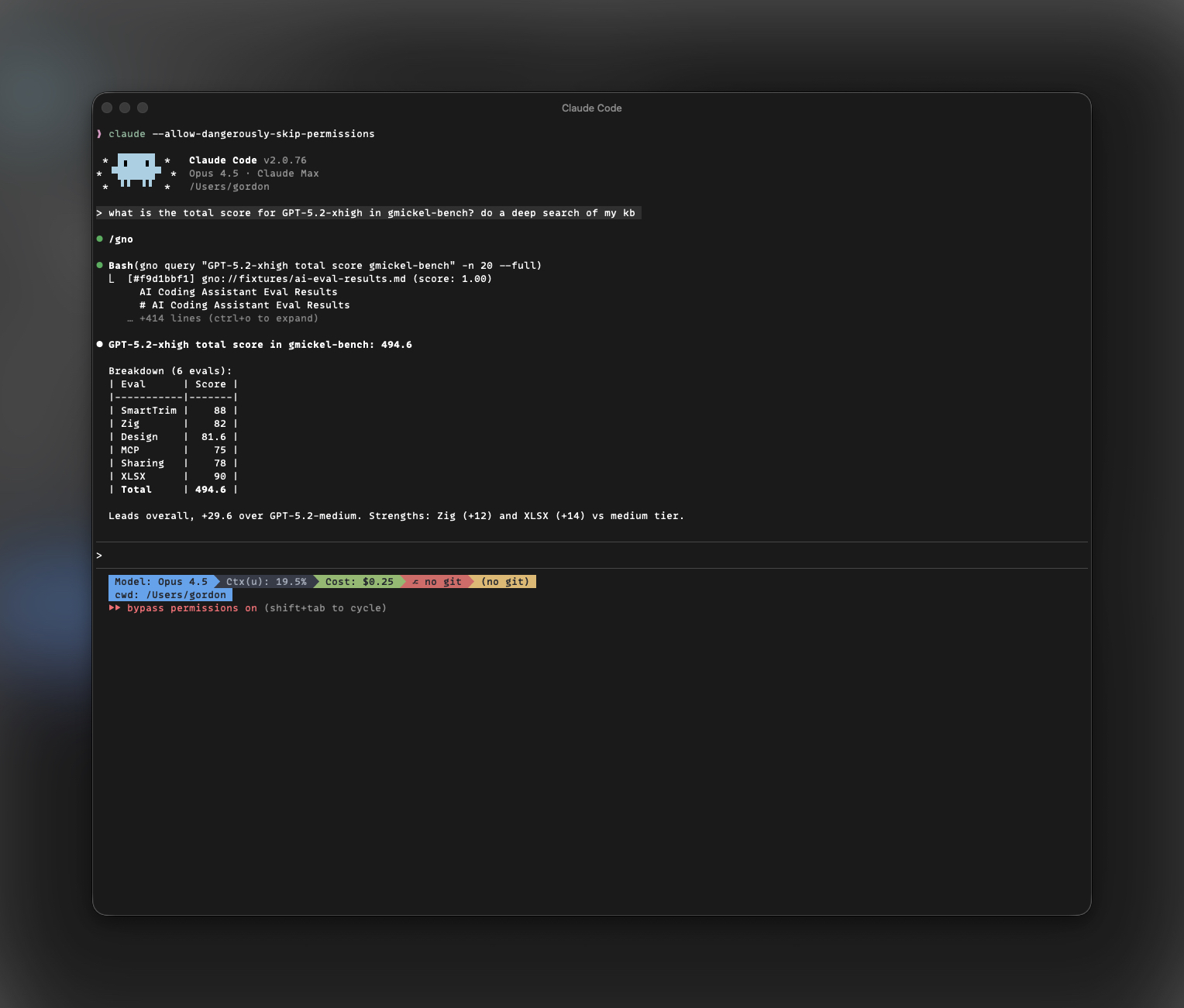 GNO Skill in Claude Code