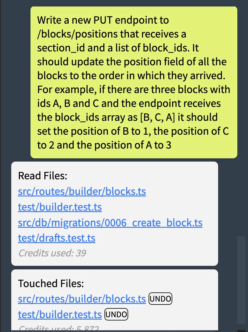 Prompt to reorder blocks