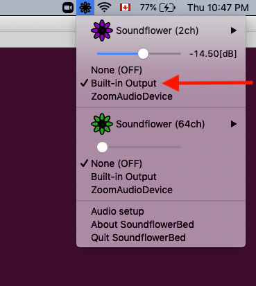 soundflowerbed monitor