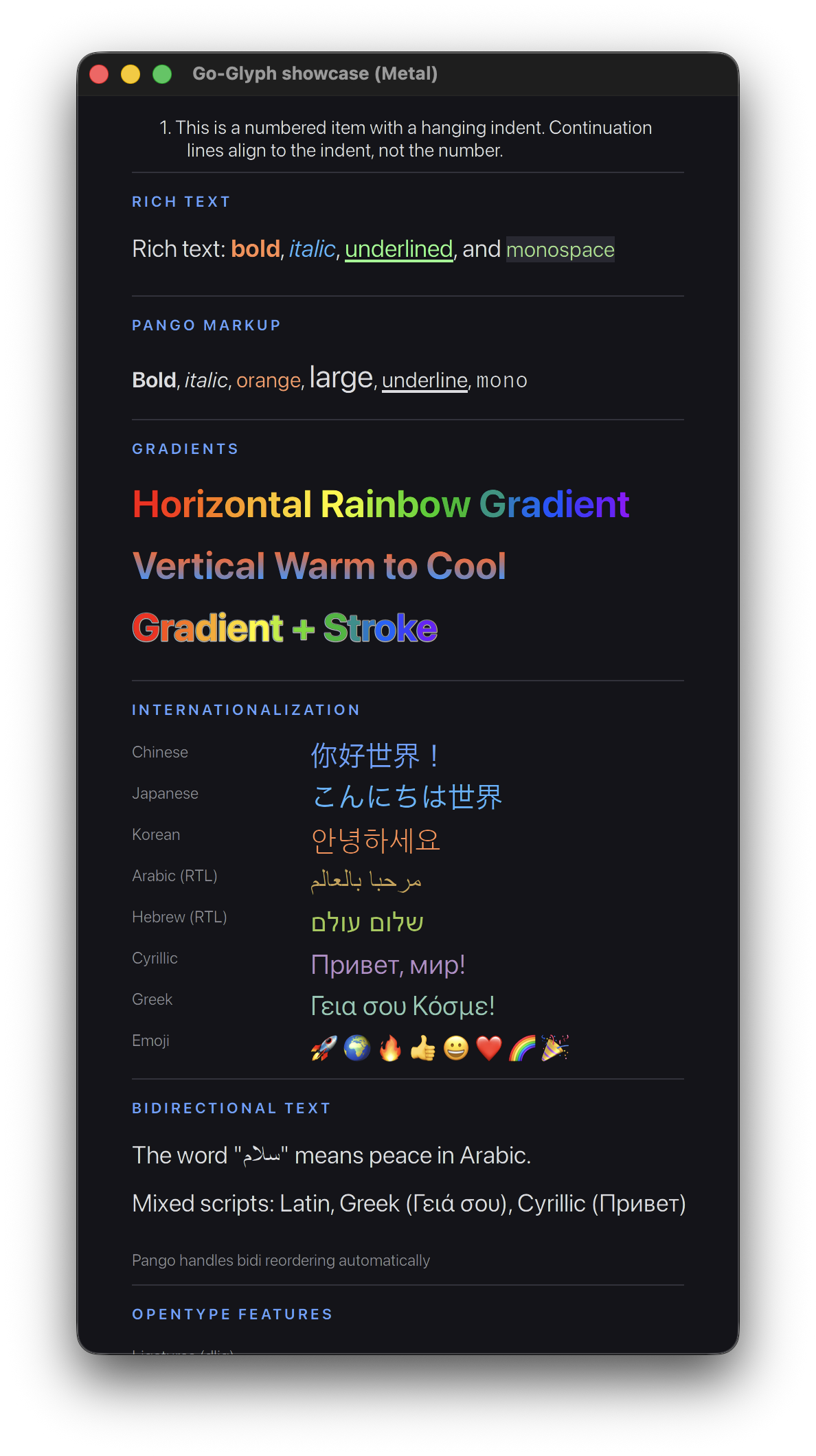 go-glyph text rendering