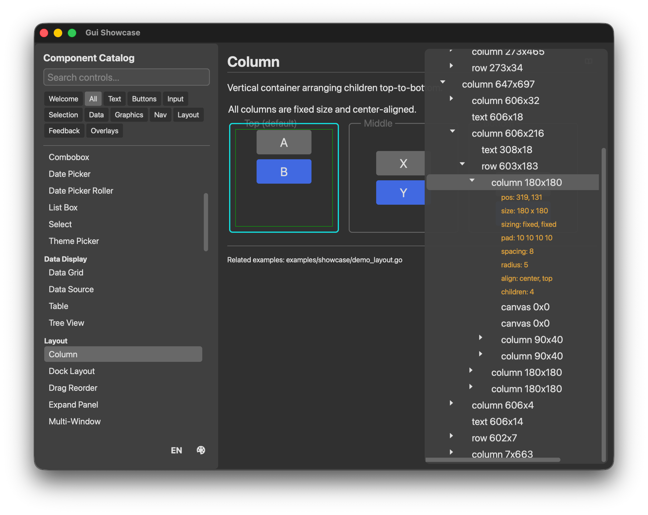 Inspector debugging tool