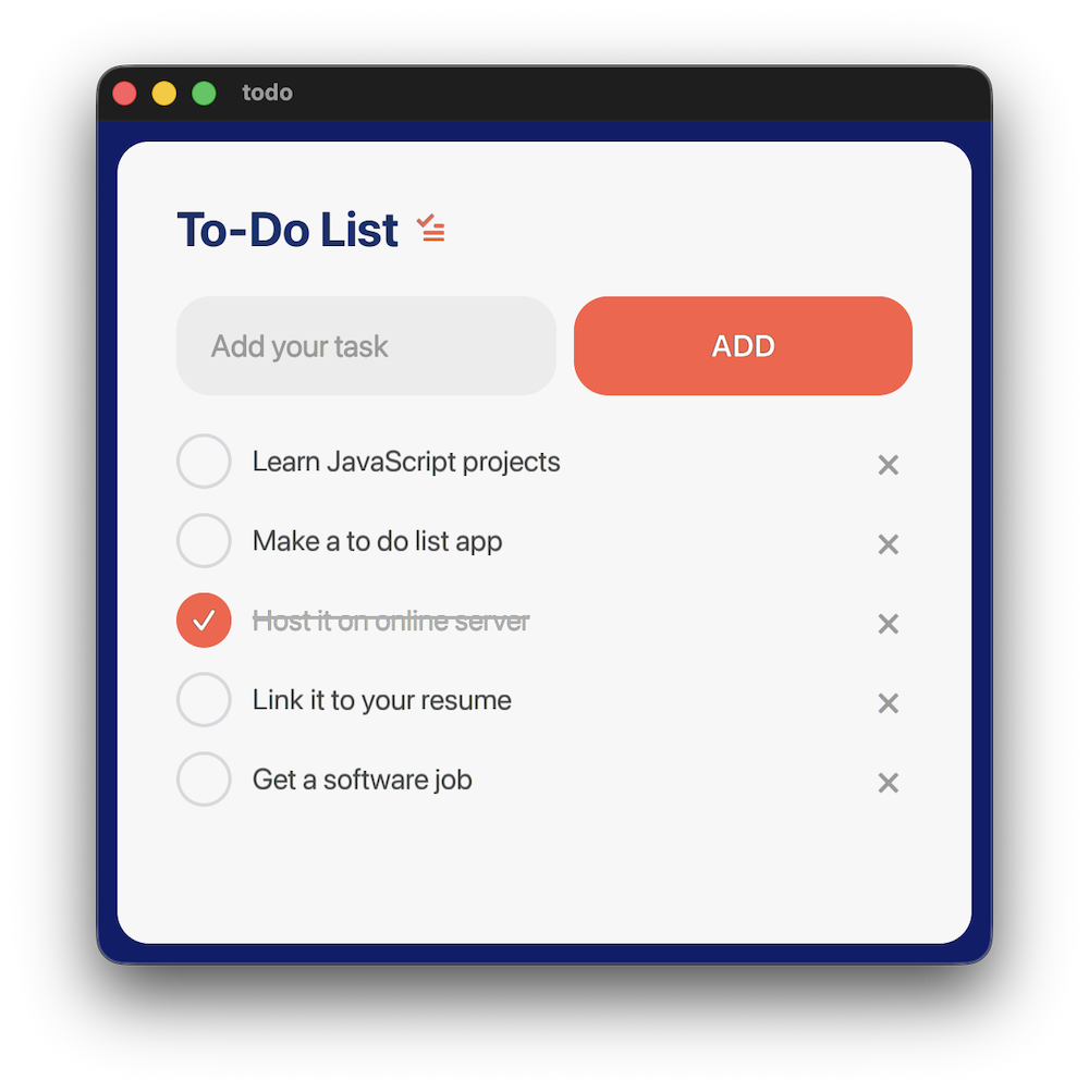 The todo example