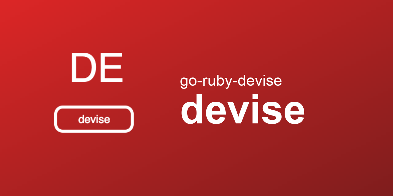 go-ruby-devise/devise