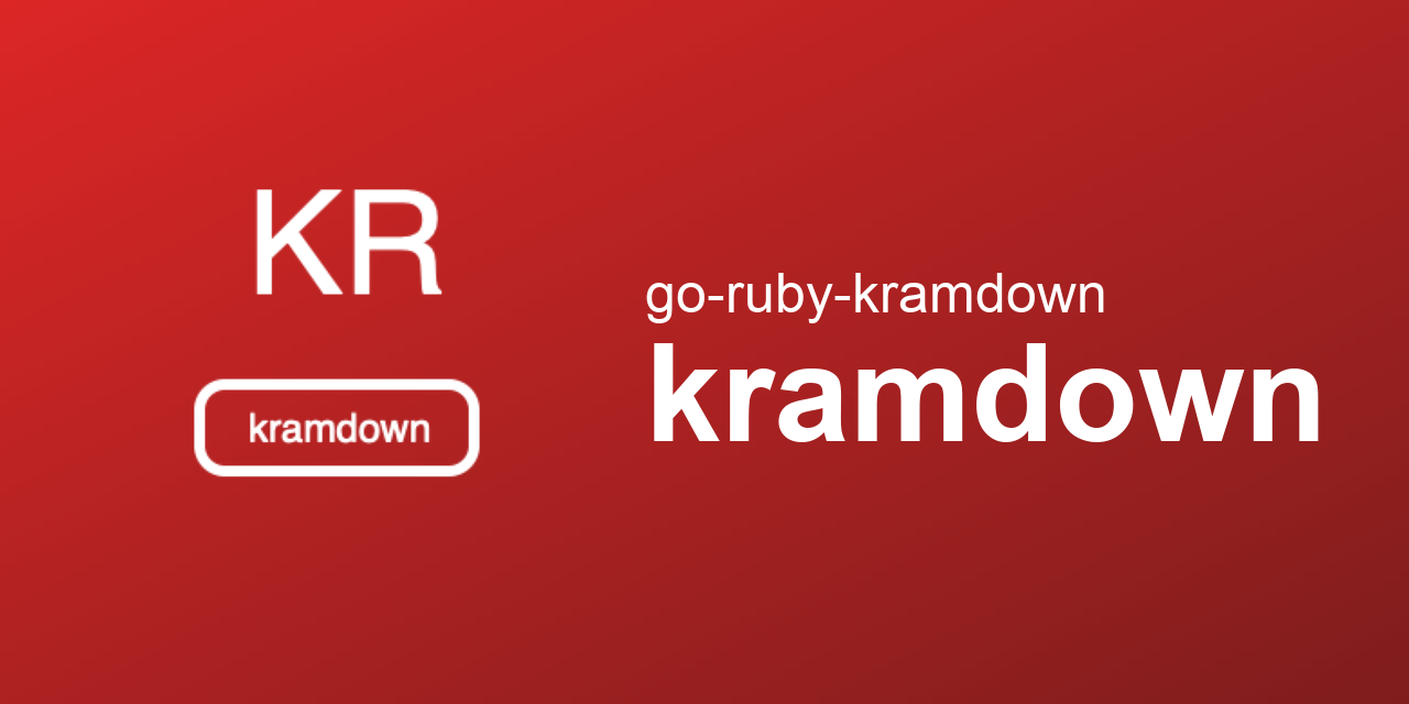 go-ruby-kramdown/kramdown