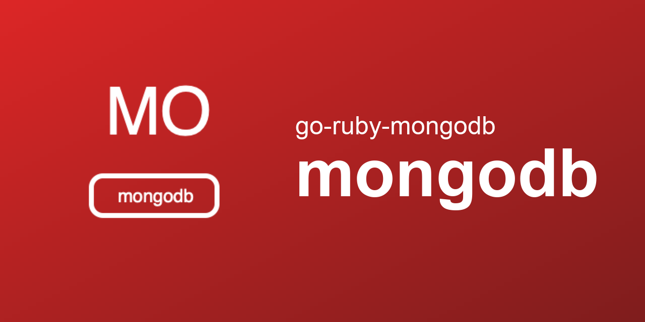 go-ruby-mongodb/mongodb