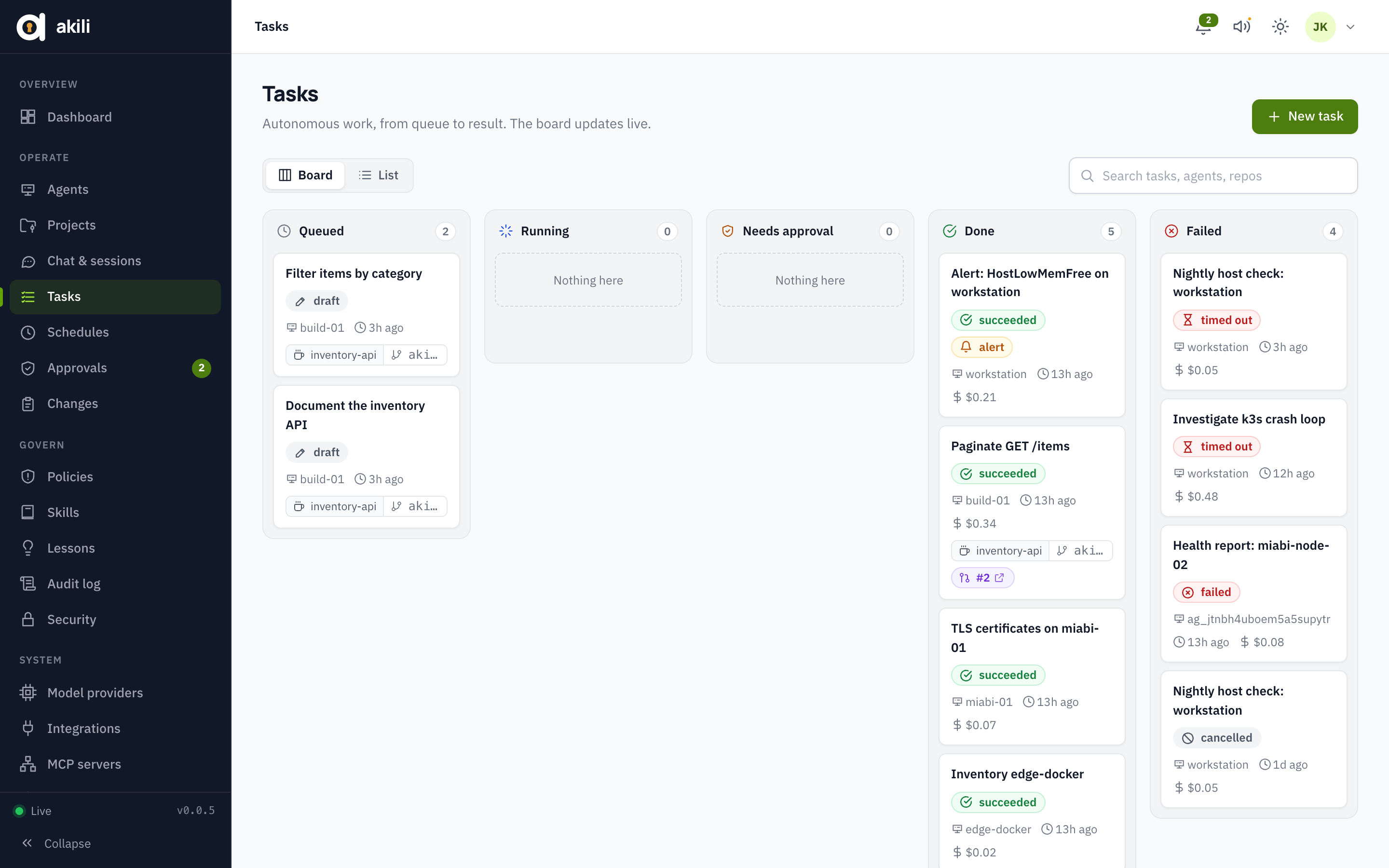 Tasks