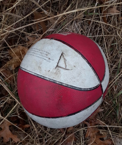 stabbed basketball