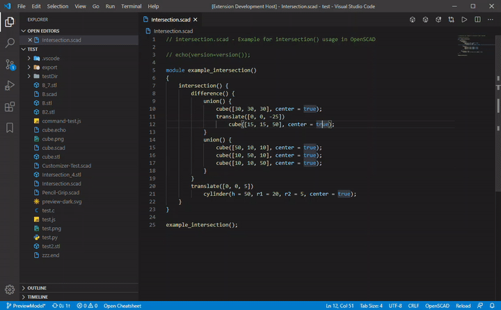 openscad-preview