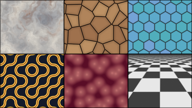 Pattern swatches