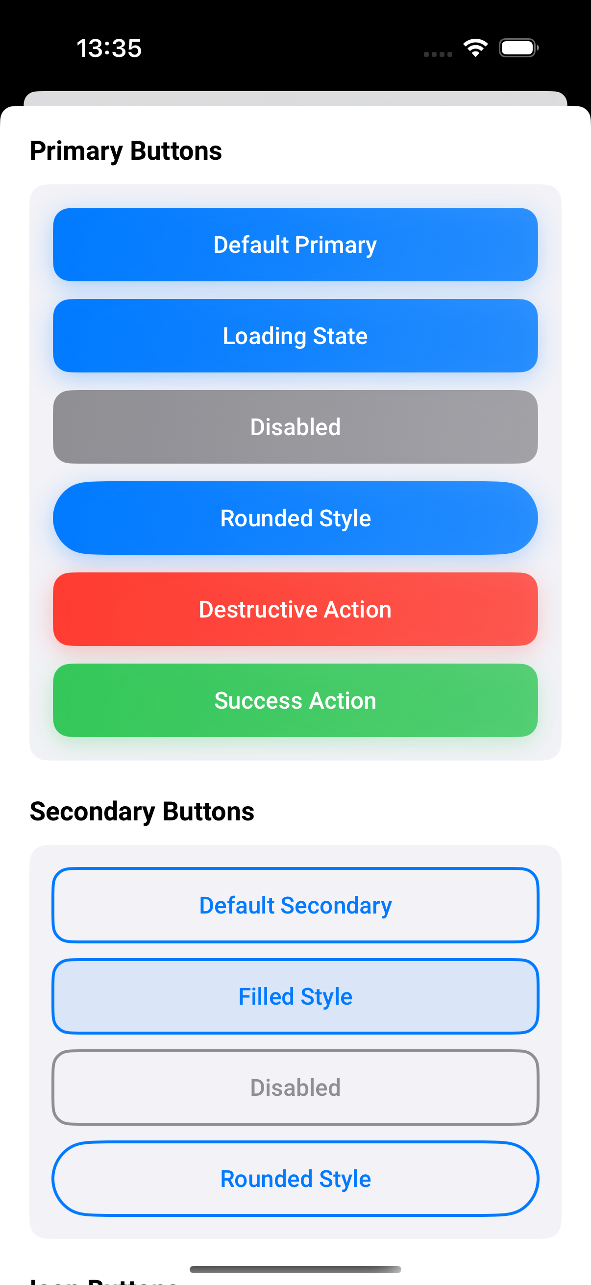 Button component library