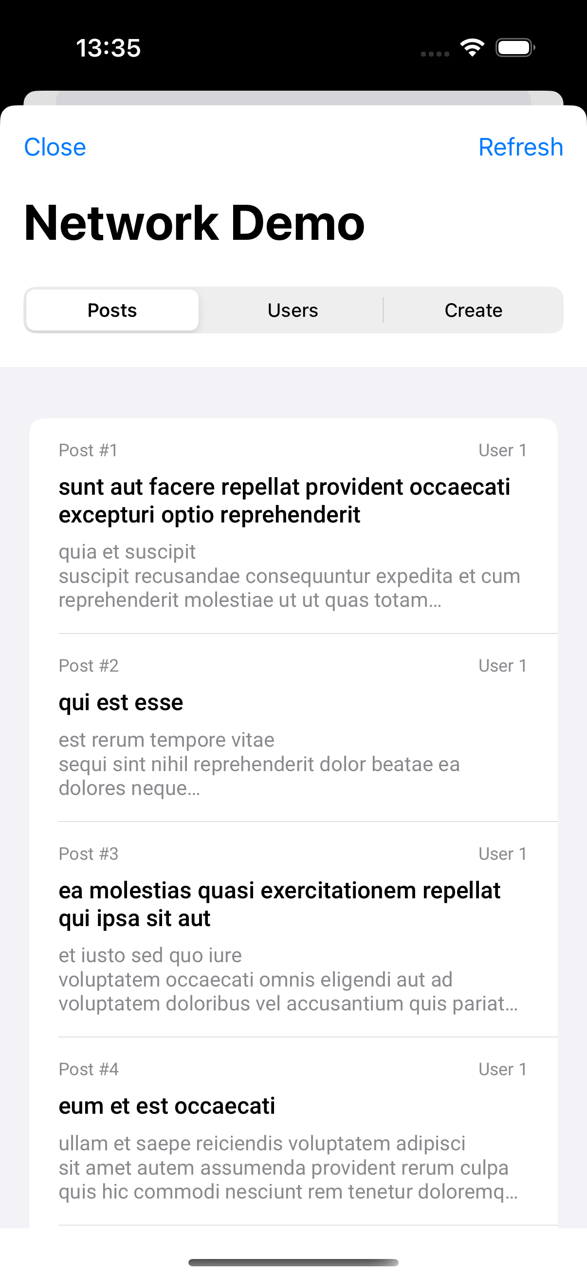 Network demo