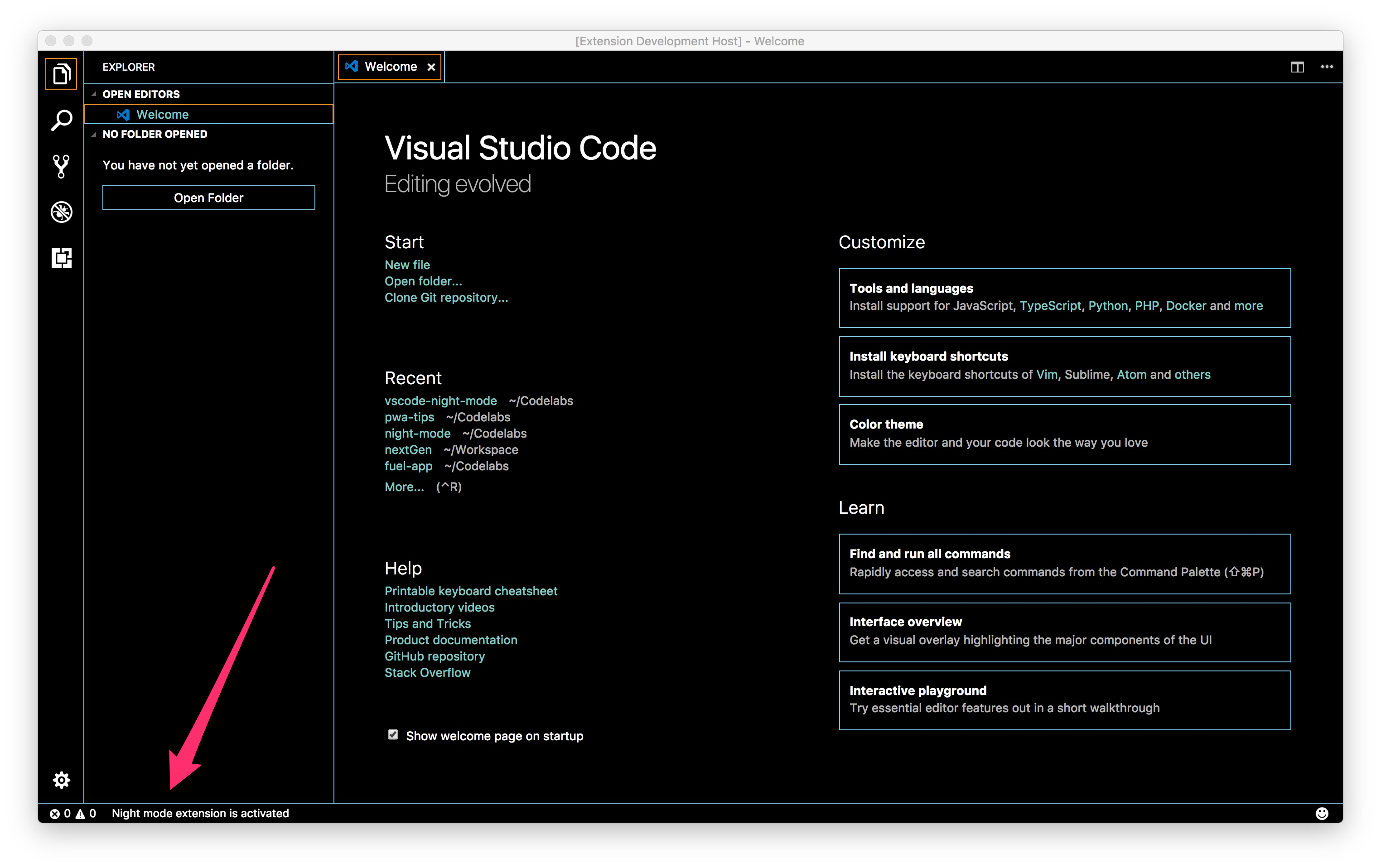 format shortcut vscode