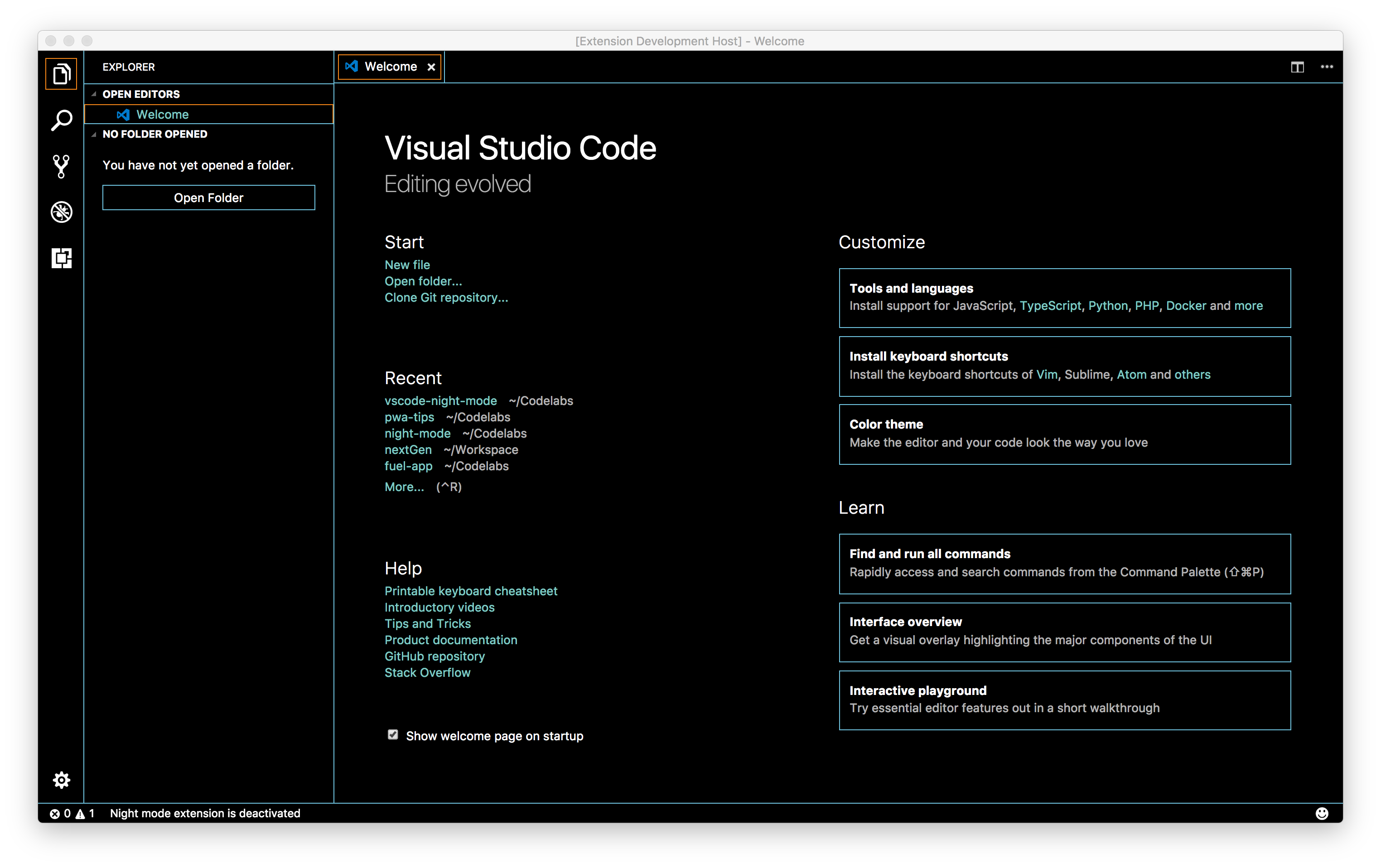 Nightcall - Visual Studio Marketplace