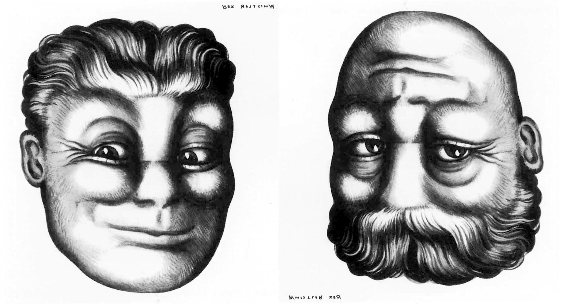 Reversible Faces (1931-32) by Rex Whistler