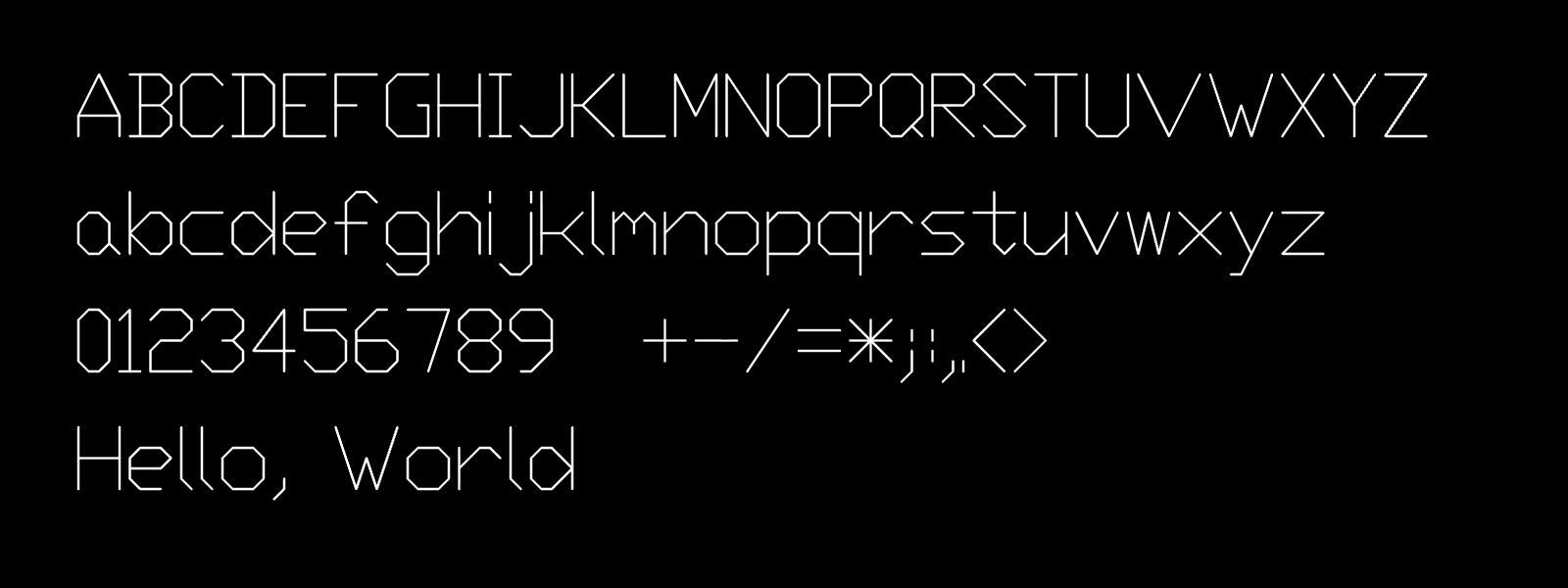 vincze geargenerator font