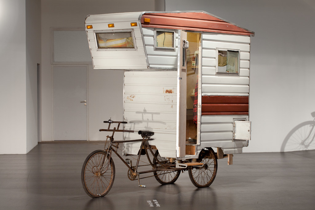 Kevin Cyr, Tiny Bike Trailer Mobile Homes.