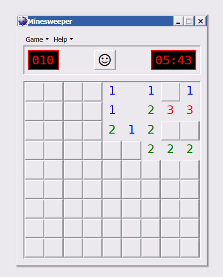 Qooxdoo Minesweeper Window