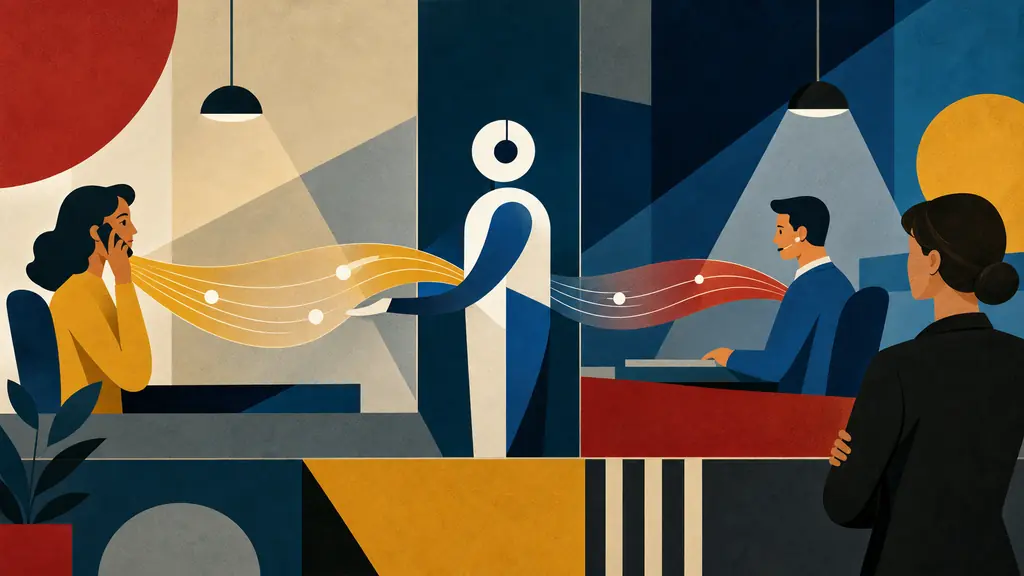 A contact-center supervisor watches an AI voice agent carry customer context from one call into a timely follow-up.